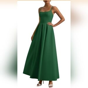 PRETTYGARDEN Green Maxi Dress Elegant A-Line 2026 New Size Large